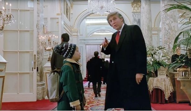 映画『ホーム・アローン2』に登場した若き日のドナルド・トランプ [c]Everett Collection/AFLO