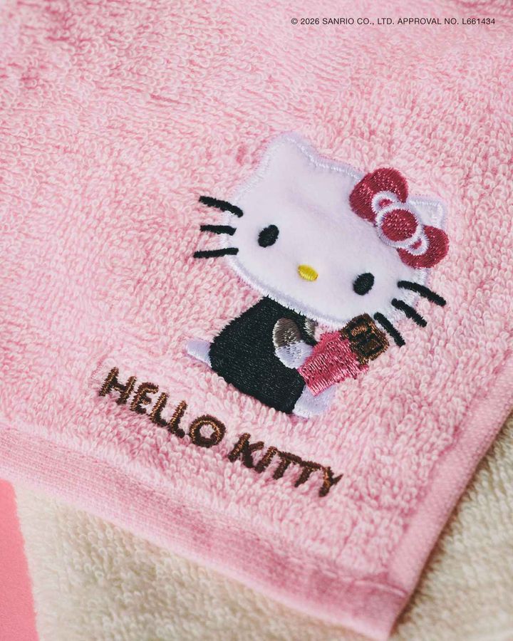 画像2: 【ROPÉ PICNIC×HELLO KITTY】タオルハンカチ［縦25×横25㎝］各¥1,320 www.junonline.jp