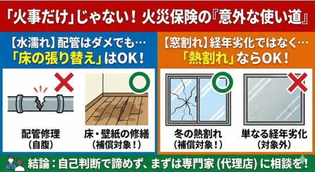 【画像】火事だけじゃない...。火災保険の意外な使い道一覧 【画像提供＝片山美典】