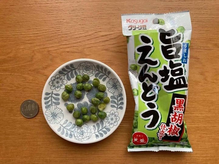 DAISO(ダイソー)：春日井 グリーン豆旨塩えんどう 40g