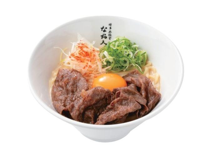 博多非豚骨 なお人「極旨佐賀県産和牛すき焼き白湯らぁ麺」