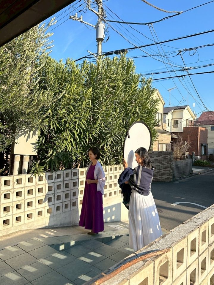 撮影風景：この風景が写真になると、次の景色になります