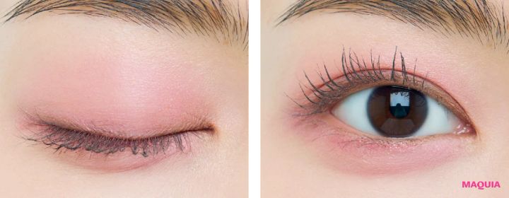 2026年春新作コスメ キャンメイク プランぷくコーデアイズ 06 二重におすすめの塗り方 仕上がり