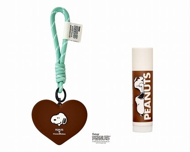 「【Cosme Kitchen Products】＜PEANUTS＞アロマティック リップクリーム チャームセット HEART／BROWN」(3300円)