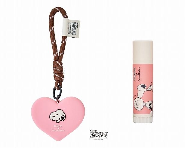 「【Cosme Kitchen Products】＜PEANUTS＞アロマティック リップクリーム チャームセットHEART／PINK」(3300円)