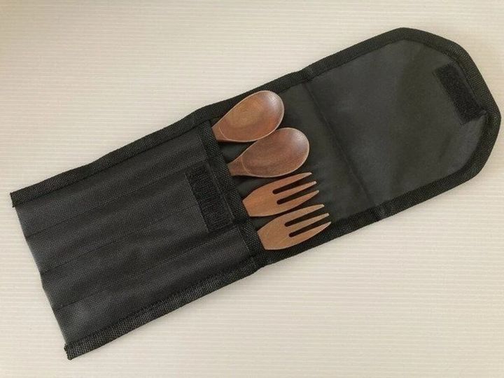 ダイソー マルチポーチ（キャンプ用） 使用例