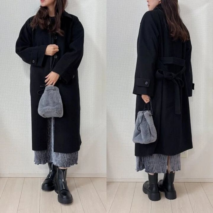 2026gu値下げコージーメルトンバルマカーンコートブラック