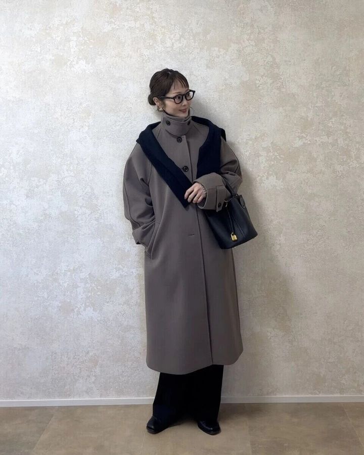 2026gu値下げコージーメルトンバルマカーンコートブラウン着回し