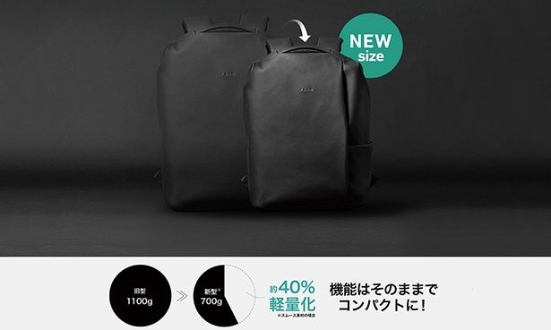 【画像】機能はそのままで約40％の軽量化に成功