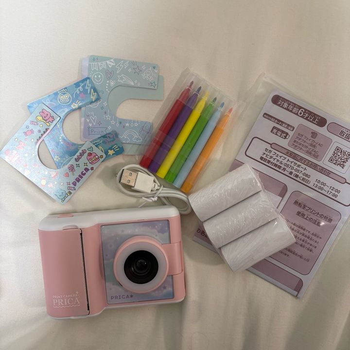 プリカPRICAおもちゃカメラアナログカメラセガトイズその場ですぐプリントできるキッズカメラ