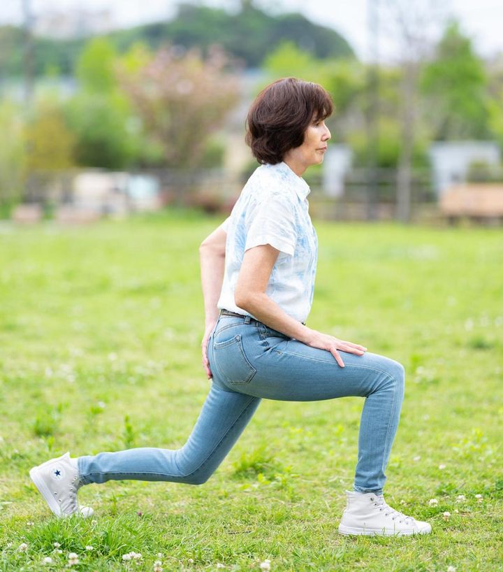 「４」と声をかけながら。