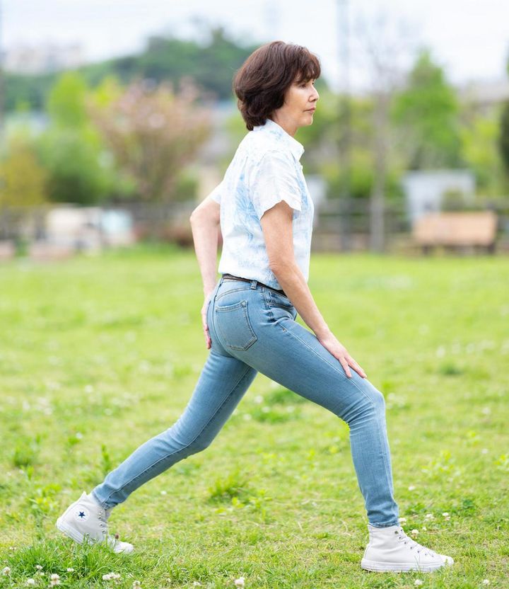 「２」と声をかけながら。