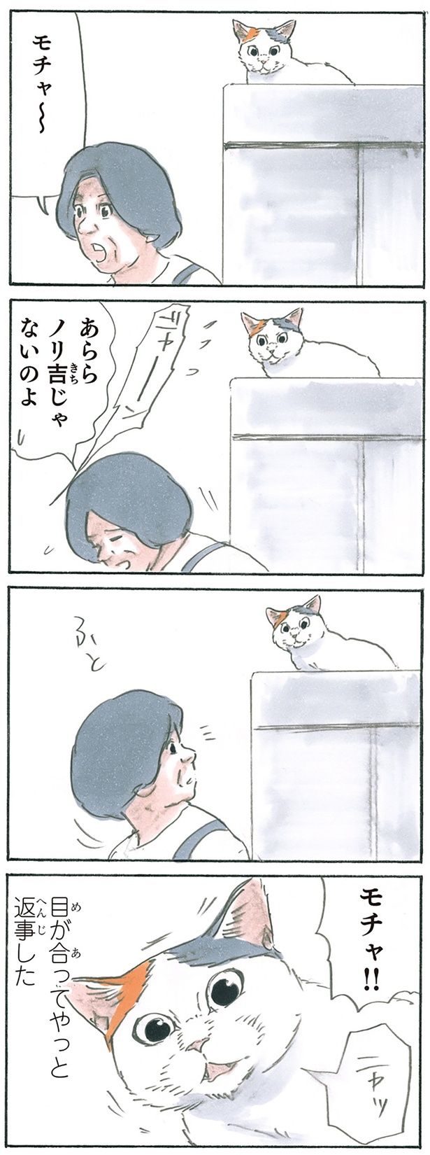 かくれんぼを楽しむモチャ （C）にごたろ／KADOKAWA