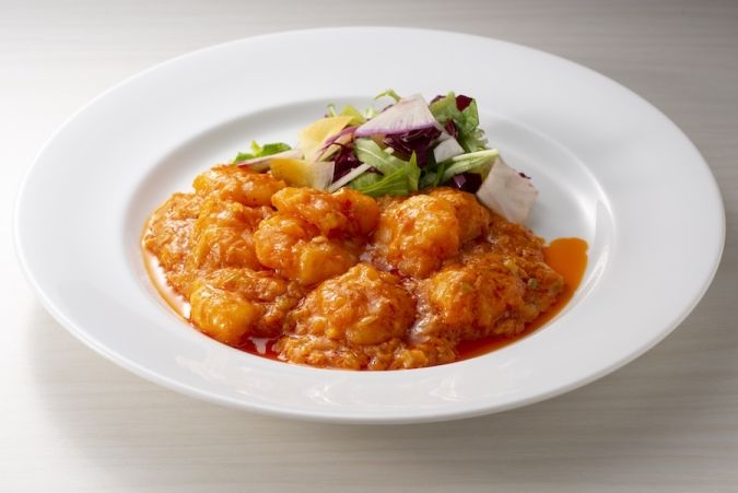 四川飯店 博多 海老のチリソース