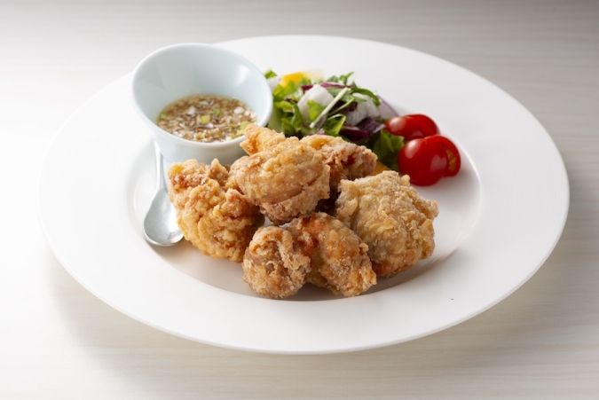 四川飯店 博多 鶏肉の唐揚げ甘酢ソース