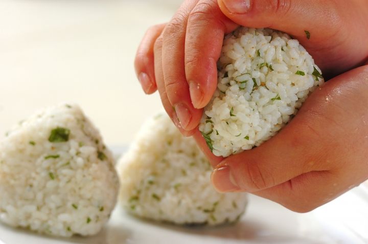 大葉香る焼きおにぎりの作り方1