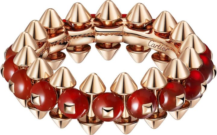 「クラッシュ ドゥ カルティエ」リング（PG×レッドアゲート）￥1,056,000