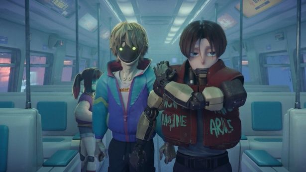 便利屋として法的にグレーな仕事を請け負うサイボーグのカート(右)とマックス(左) [c]亀山陽平／タイタン工業