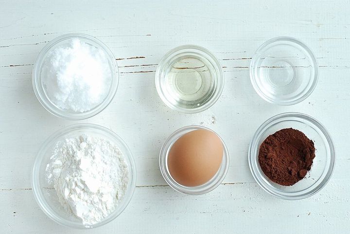 マグカップショコラケーキの材料