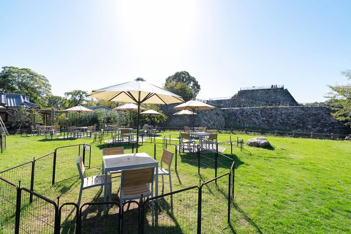 柵を設置しているのでペット同伴も安心