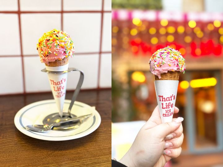 「ICE CREAM ベリーストロベリー」 520円、「COLOR SPRAY」100円