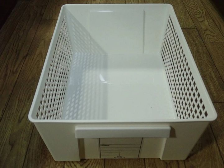 DAISO(ダイソー)：トリムバスケットラージホワイト