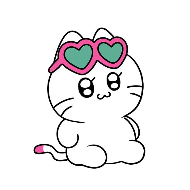 主人公「ツナ」。ハート形のサングラスもキュート！