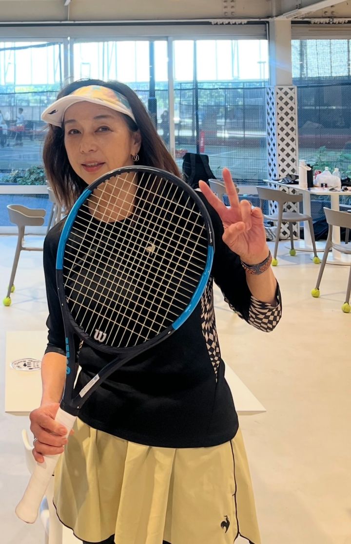 大谷りえ子さんのテニスウェア