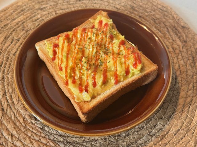 ケチャップを塗る