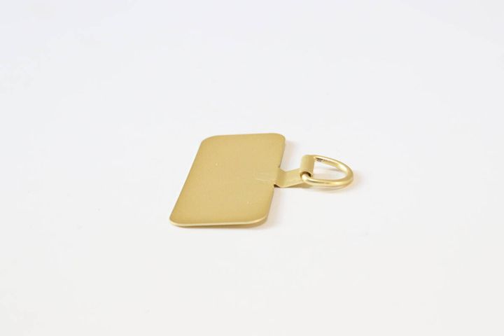 ストラップホールシート2P ステンレス ワイド ゴールド 形状