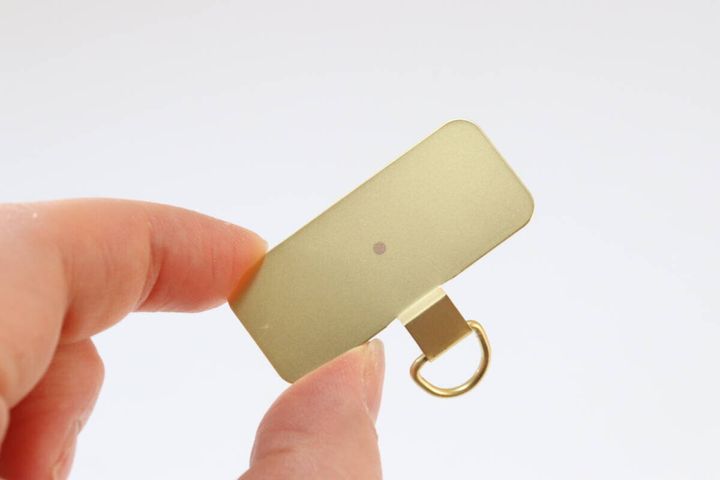 ストラップホールシート2P ステンレス ワイド ゴールド デザイン