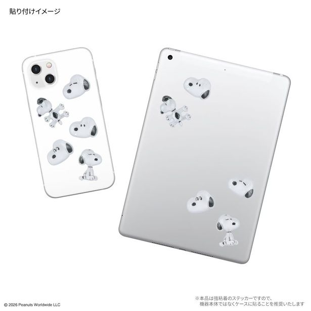 スマホケースだけでなく、タブレットやノートパソコンにも。※強粘着のため機器本体ではなくケースへの使用を推奨