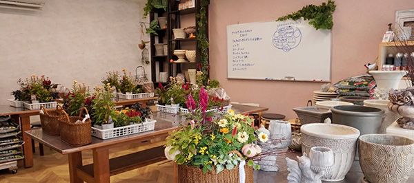 【大阪府八尾市】植物教室グリーンオフィスベルデが25周年展示会開催。寄せ植え技法のワークショップも