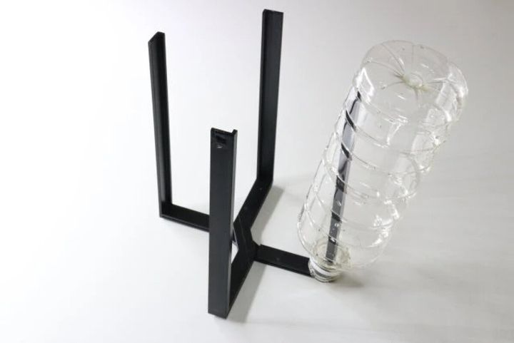 ダイソー キッチンマルチスタンド（S） 使用例 水切り ペットボトル