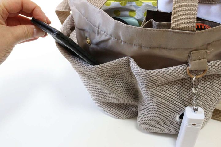 お散歩バッグ 外ポケット
