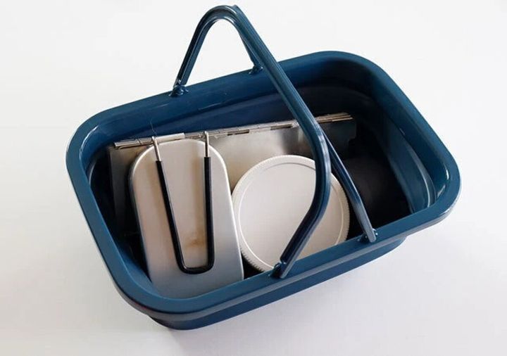 ダイソー 折りたたみソフトバスケット 使用例