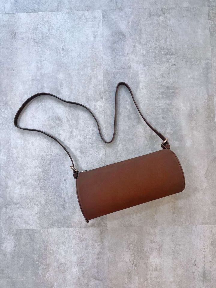 GUシリンダーバッグ DARK BROWN