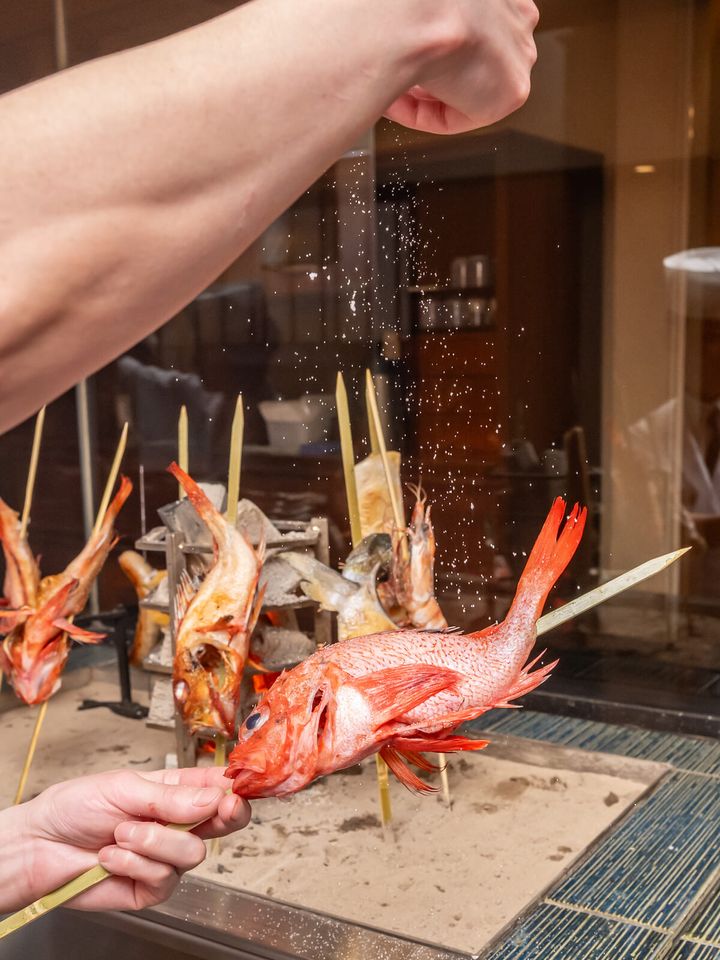 浦安ブライトンホテル東京ベイ「季布や（きふや）」炭火焼技法「原始焼き」4