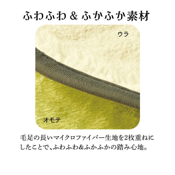 ふんわりマイクロファイバーのマルチマット 素材アップ