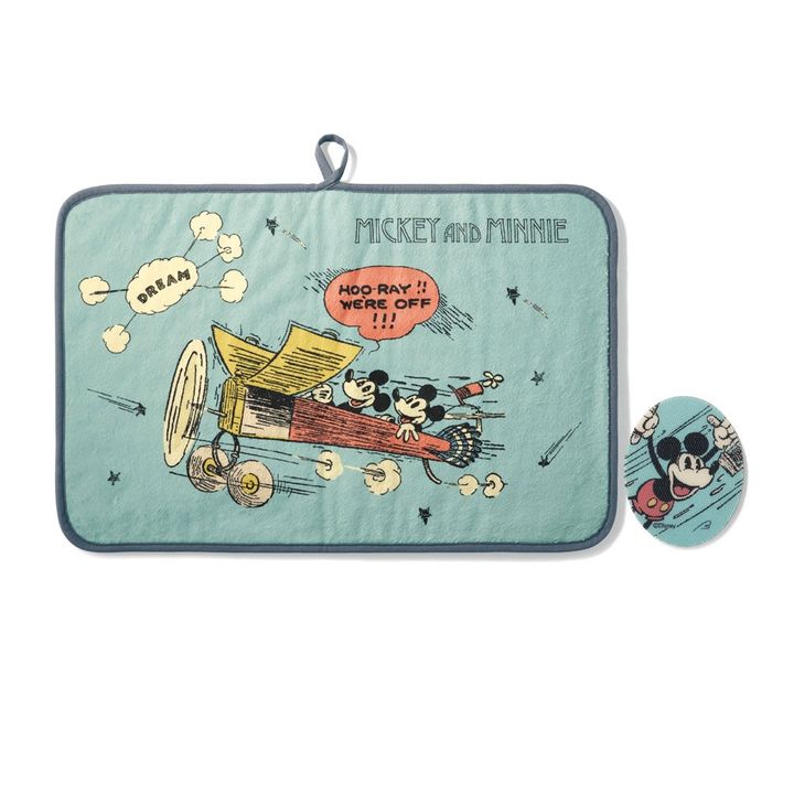 ふんわりマイクロファイバーのマルチマット ミッキー＆ミニー
