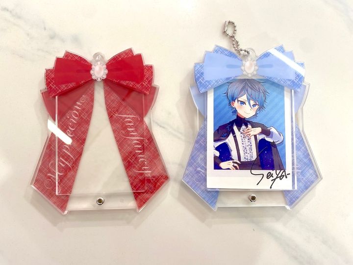 「fanfancy+ with GiGO 池袋3号館」フォトカードアクリルフレーム リボン ツイードチェック