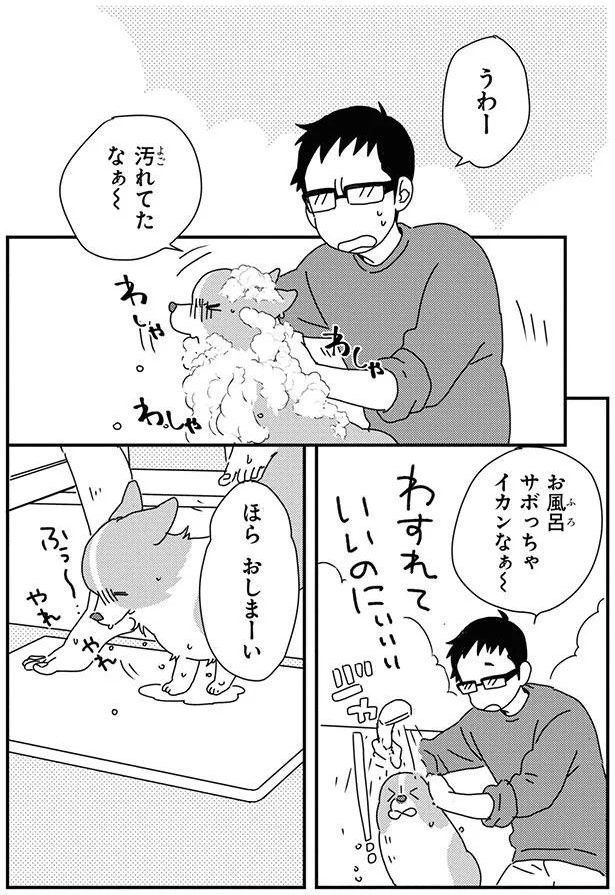 うわ～ 汚れてたなぁ～ (C)らくだ／KADOKAWA