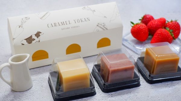 羊羹とキャラメルを融合させたスイーツセットが「こたろう和」より登場！3種のキャラメル羊羹をアソート