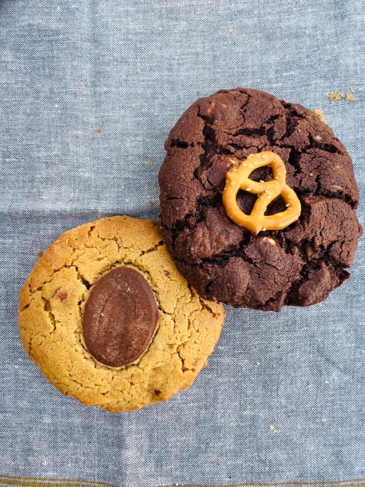 プレッツェルトッピングクッキー