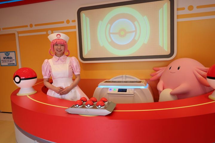 ポケモンセンターでポケモンを元気にするお手伝いができます