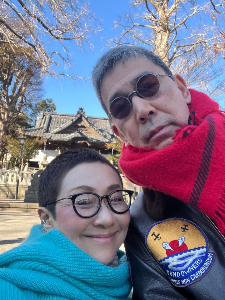 加藤理恵さんの青コーデ