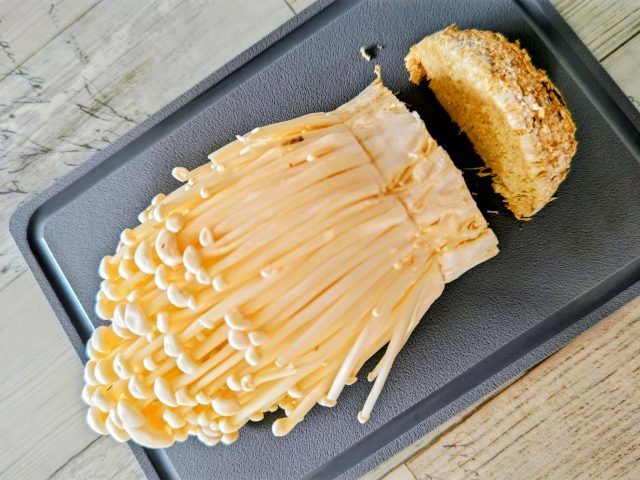 えのきの石づきを切る