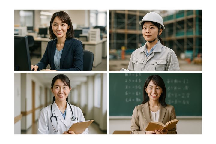 いろいろな職業のイメージ