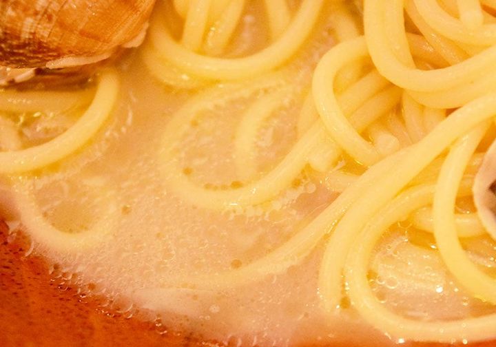 スープは下の方にたまっていました。