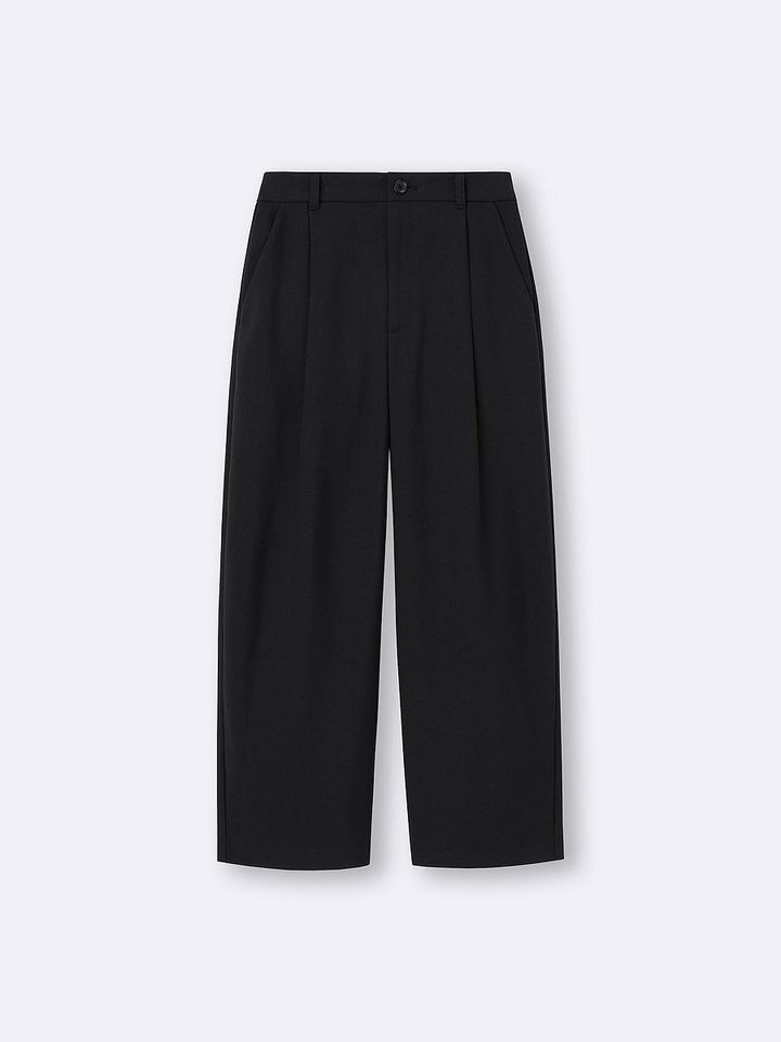 GUのワイドテーパードアンクルパンツ